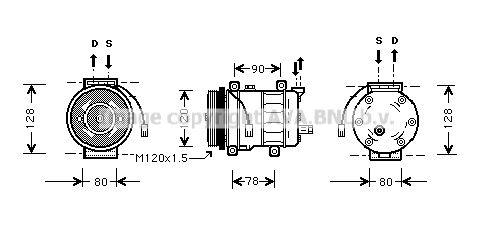 AVA QUALITY COOLING Kompressori, ilmastointilaite ALK010